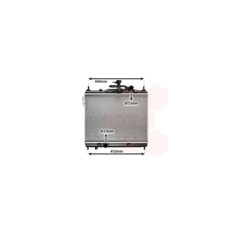 Radiateur, refroidissement du moteur VAN WEZEL 82002103