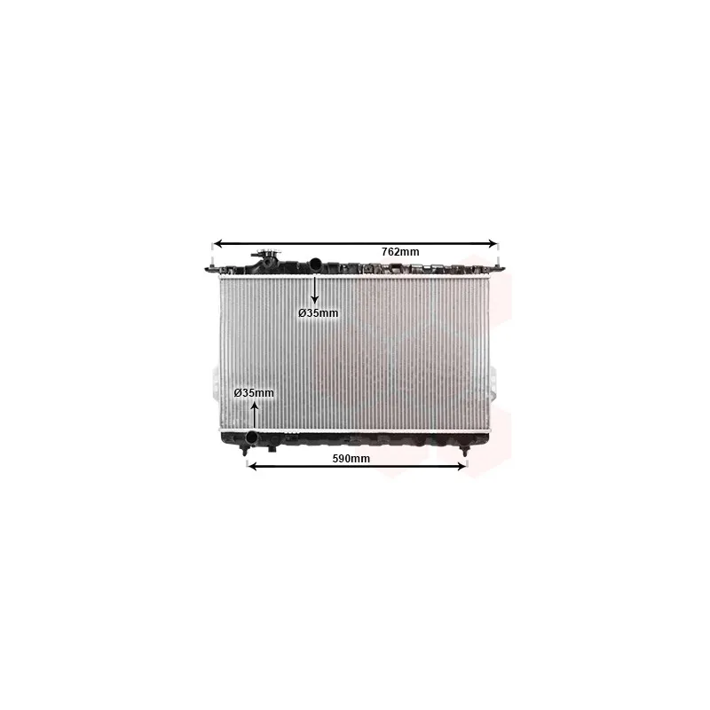 Radiateur, refroidissement du moteur VAN WEZEL 82002106