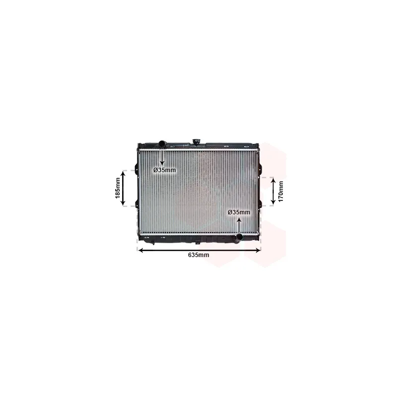 Radiateur, refroidissement du moteur VAN WEZEL 82002108