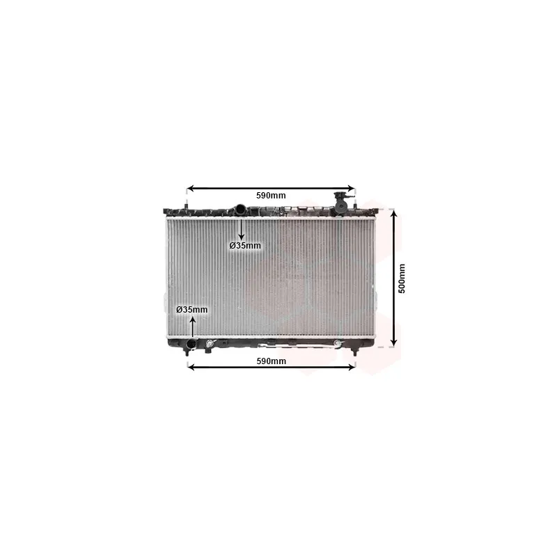 Radiateur, refroidissement du moteur VAN WEZEL 82002110