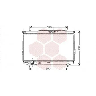 Radiateur, refroidissement du moteur VAN WEZEL 82002111