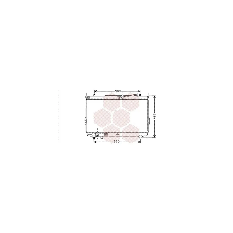 Radiateur, refroidissement du moteur VAN WEZEL 82002111