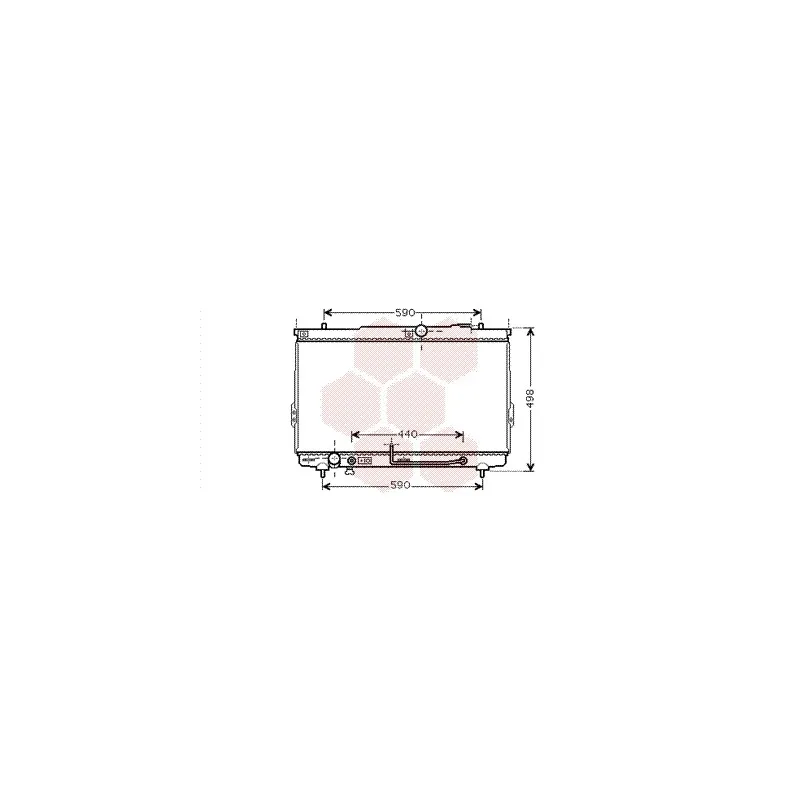 Radiateur, refroidissement du moteur VAN WEZEL 82002112