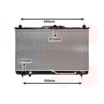 Radiateur, refroidissement du moteur VAN WEZEL 82002114