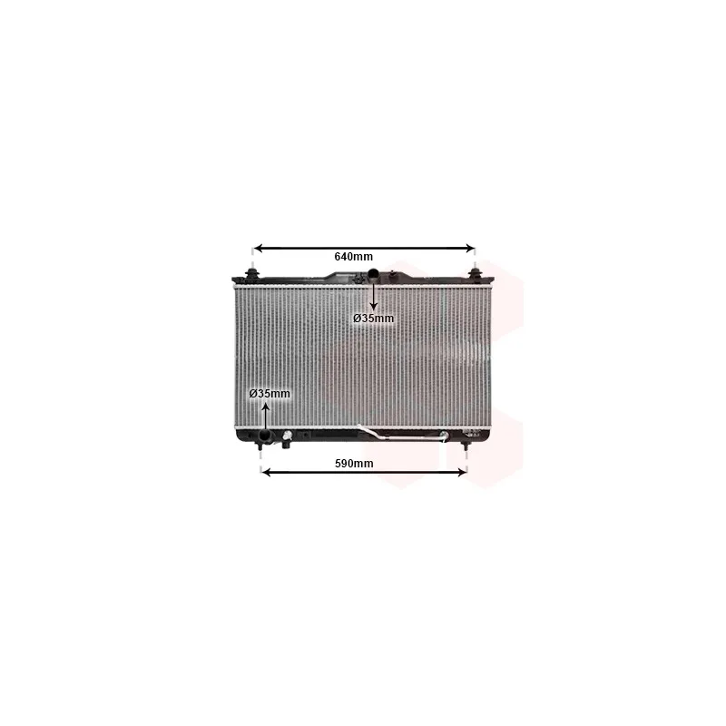 Radiateur, refroidissement du moteur VAN WEZEL 82002114