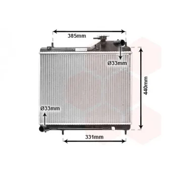 Radiateur, refroidissement du moteur VAN WEZEL 82002125