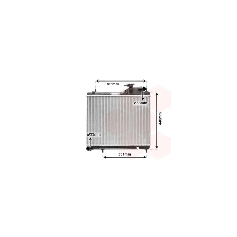 Radiateur, refroidissement du moteur VAN WEZEL 82002125