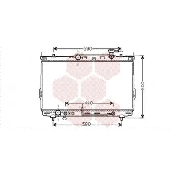 Radiateur, refroidissement du moteur VAN WEZEL 82002132