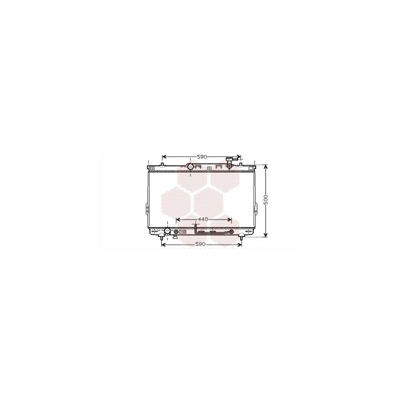 Radiateur, refroidissement du moteur VAN WEZEL 82002132
