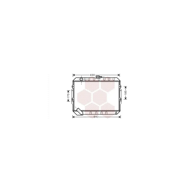 Radiateur, refroidissement du moteur VAN WEZEL 82002133