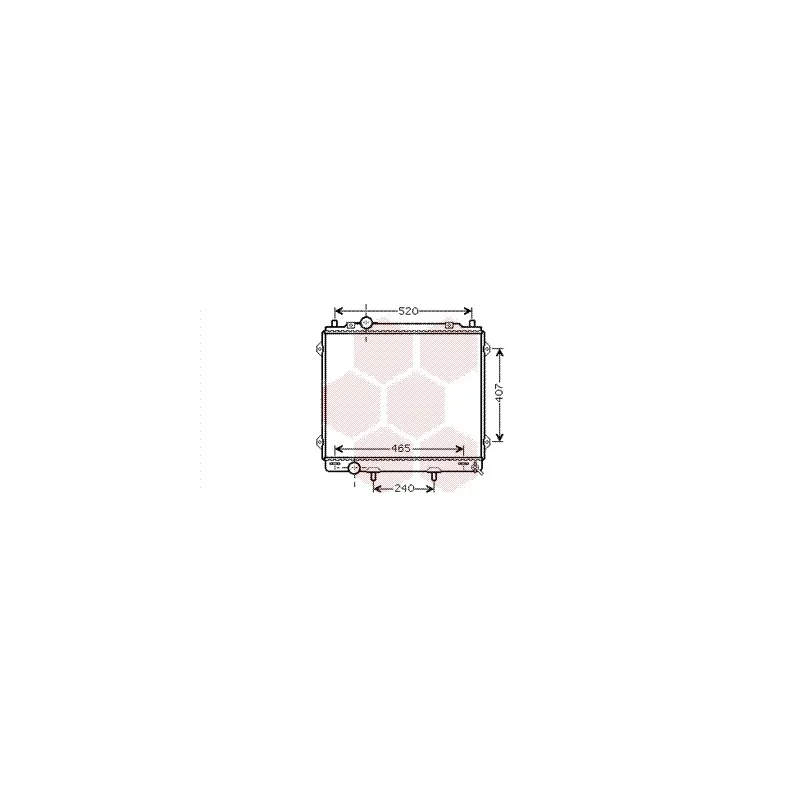 Radiateur, refroidissement du moteur VAN WEZEL 82002163