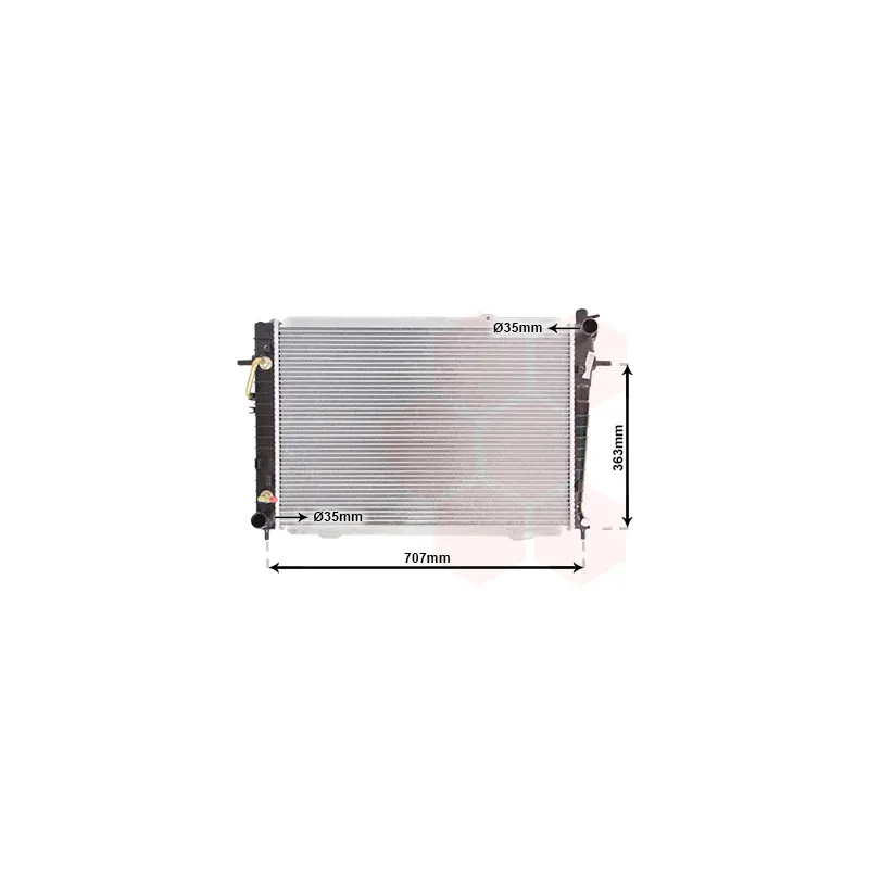 Radiateur, refroidissement du moteur VAN WEZEL 82002167