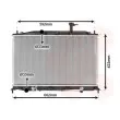 Radiateur, refroidissement du moteur VAN WEZEL 82002177 - Visuel 1