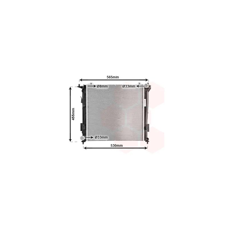 Radiateur, refroidissement du moteur VAN WEZEL 82002181