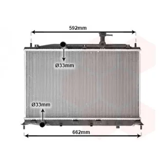 Radiateur, refroidissement du moteur VAN WEZEL 82002188