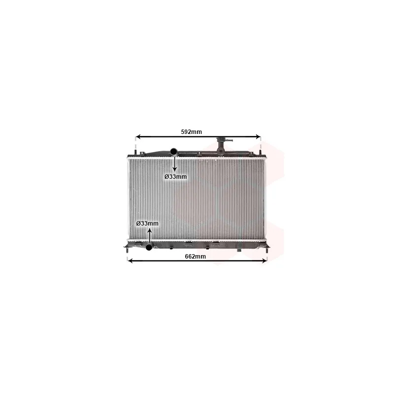 Radiateur, refroidissement du moteur VAN WEZEL 82002188