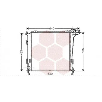 Radiateur, refroidissement du moteur VAN WEZEL 82002207