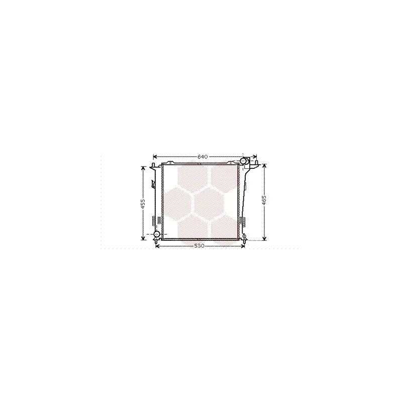Radiateur, refroidissement du moteur VAN WEZEL 82002207