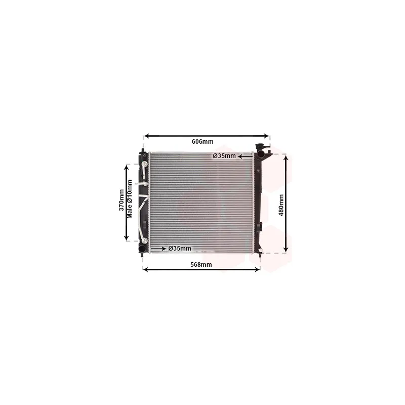 Radiateur, refroidissement du moteur VAN WEZEL 82002282