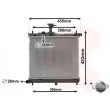 Radiateur, refroidissement du moteur VAN WEZEL 82002291 - Visuel 1