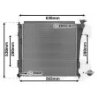 Radiateur, refroidissement du moteur VAN WEZEL 82002303 - Visuel 1