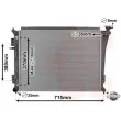 Radiateur, refroidissement du moteur VAN WEZEL 82002306 - Visuel 1
