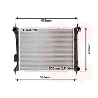 Radiateur, refroidissement du moteur VAN WEZEL