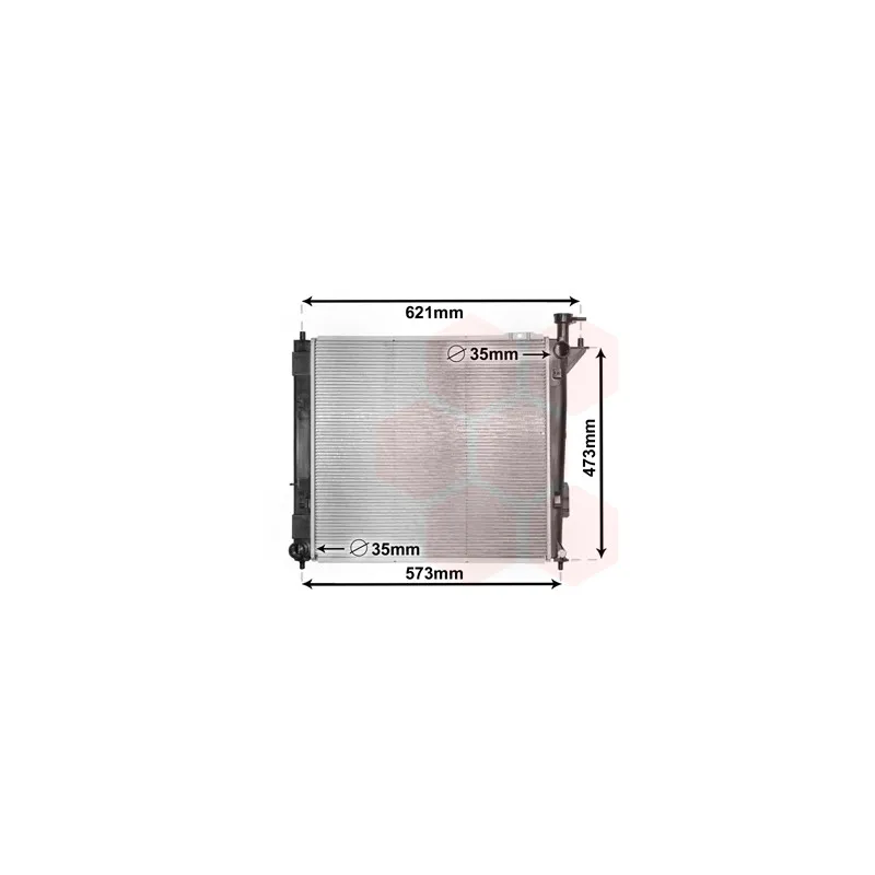Radiateur, refroidissement du moteur VAN WEZEL 82002346