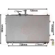 Radiateur, refroidissement du moteur VAN WEZEL 82002392 - Visuel 1