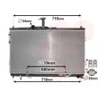 Radiateur, refroidissement du moteur VAN WEZEL 82002402 - Visuel 1