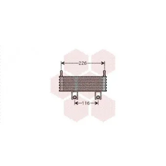 Radiateur d'huile VAN WEZEL 82003152