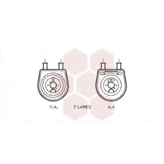 Radiateur d'huile VAN WEZEL 82003154