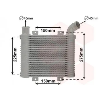 Intercooler, échangeur VAN WEZEL 82004225