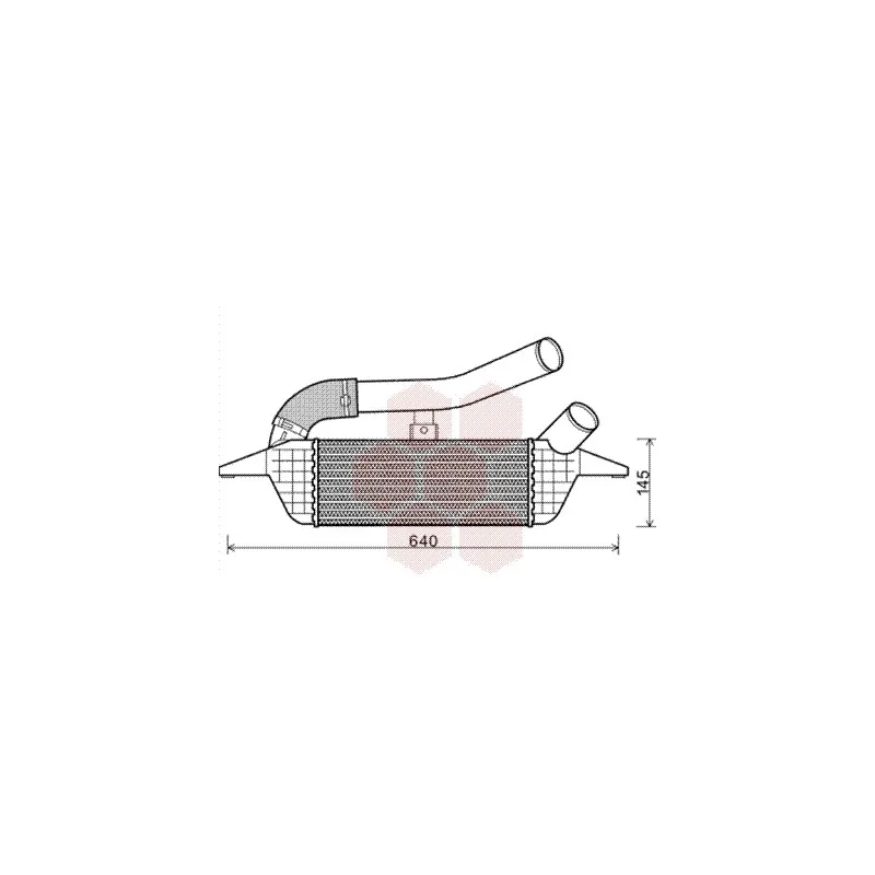 Intercooler, échangeur VAN WEZEL 82004228
