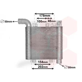 Intercooler, échangeur VAN WEZEL 82004359