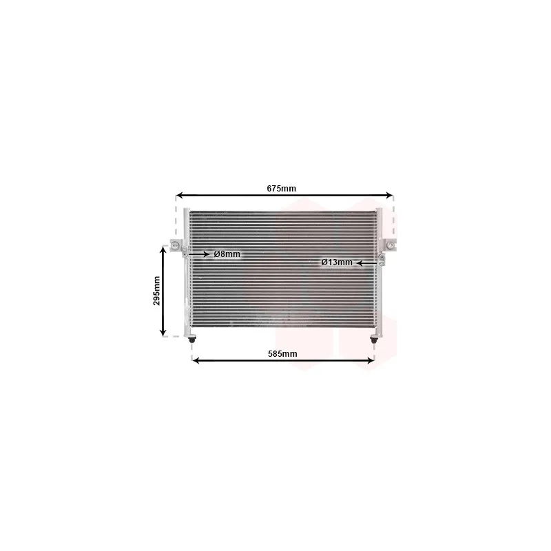 Condenseur, climatisation VAN WEZEL 82005058