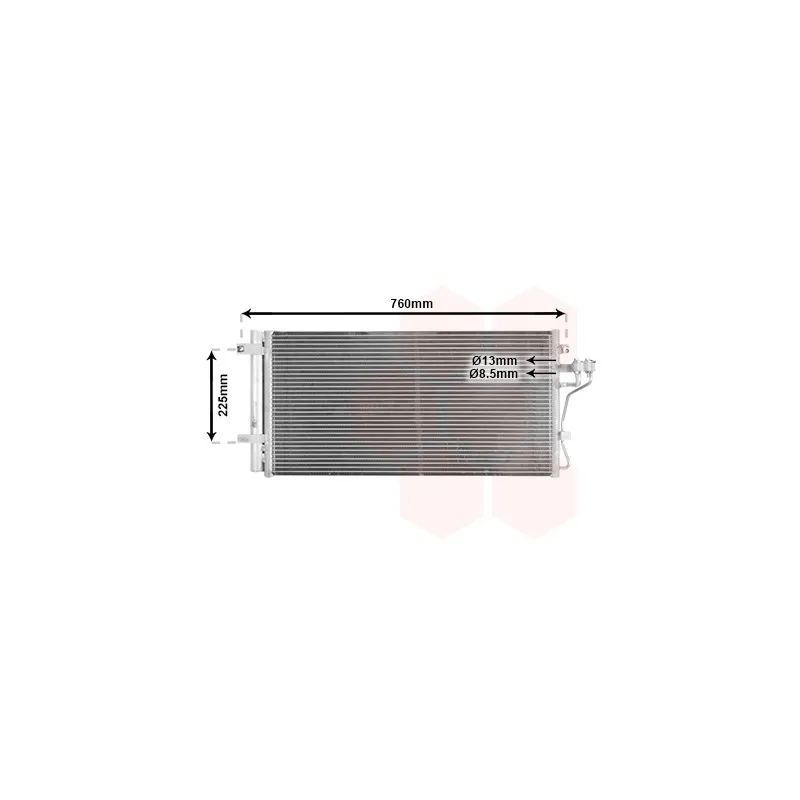 Condenseur, climatisation VAN WEZEL 82005190
