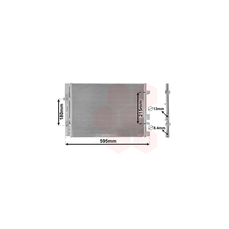 Condenseur, climatisation VAN WEZEL 82005249