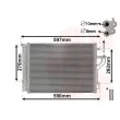 Condenseur, climatisation VAN WEZEL 82005280 - Visuel 1