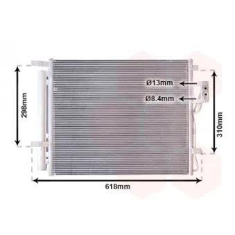 Condenseur, climatisation VAN WEZEL 82005310