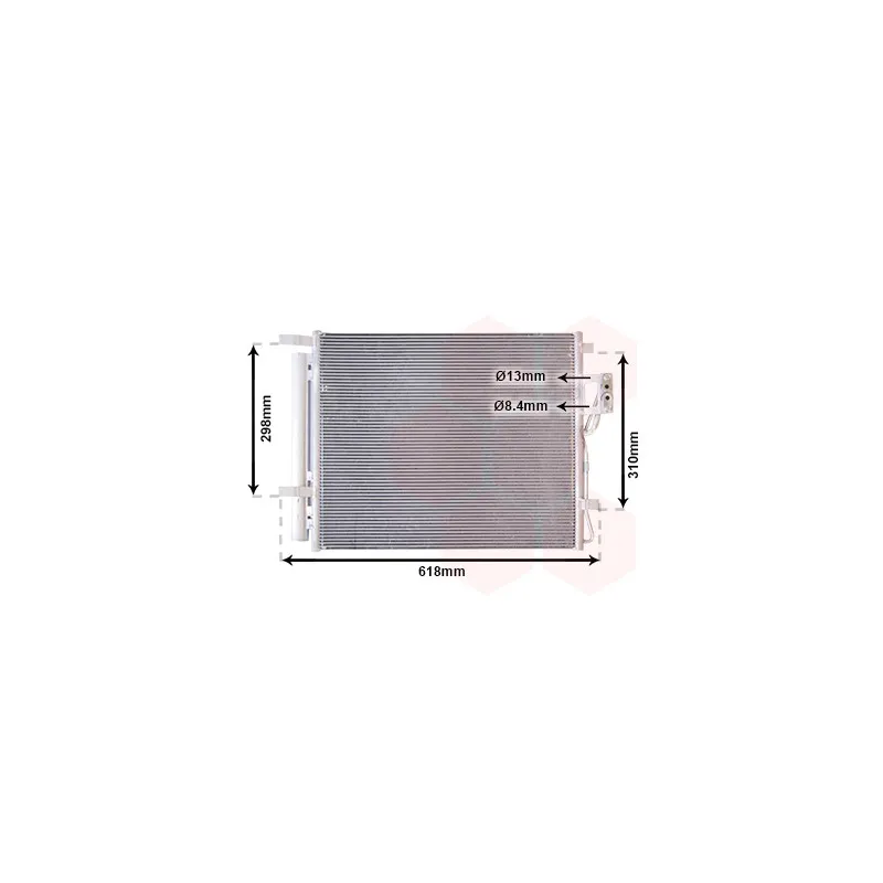 Condenseur, climatisation VAN WEZEL 82005310