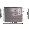 Condenseur, climatisation VAN WEZEL 82005343 - Visuel 1
