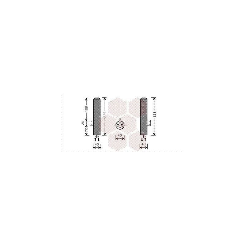 Filtre déshydratant, climatisation VAN WEZEL 8200D193
