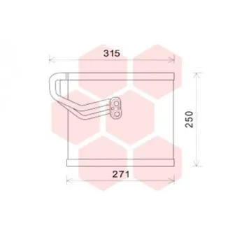 Évaporateur climatisation VAN WEZEL