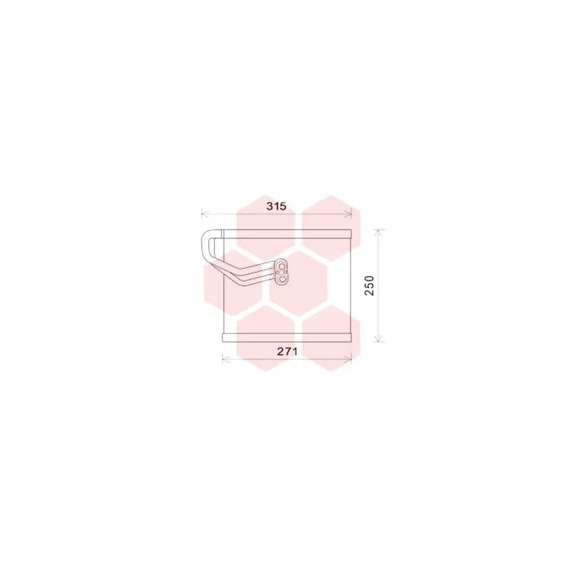 Évaporateur climatisation VAN WEZEL 8200V271
