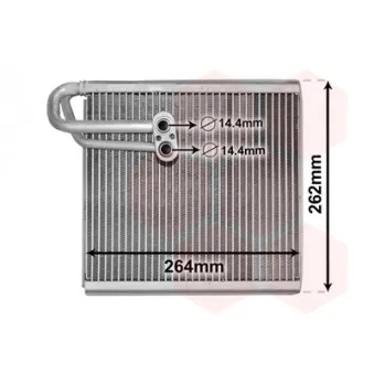 Évaporateur climatisation VAN WEZEL