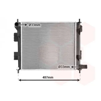 Radiateur, refroidissement du moteur VAN WEZEL 82012707