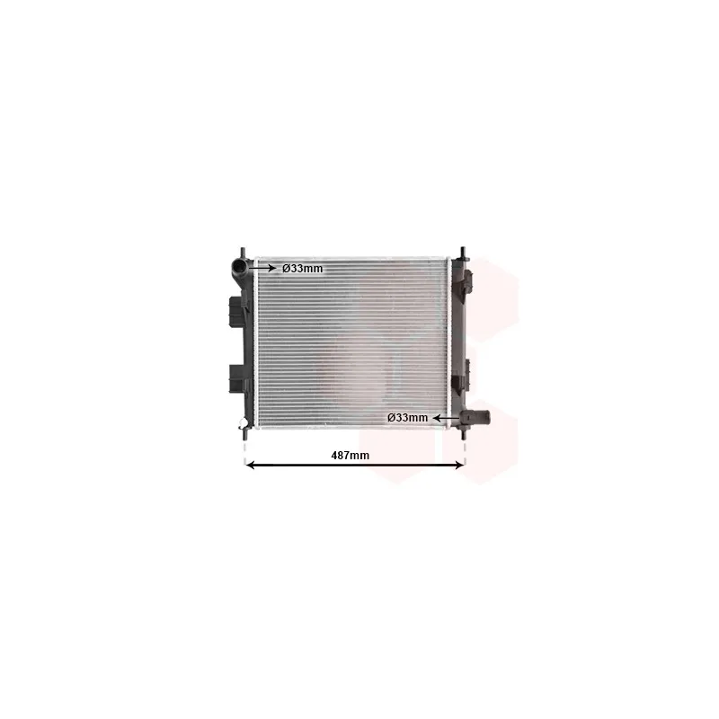 Radiateur, refroidissement du moteur VAN WEZEL 82012707