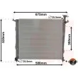 Radiateur, refroidissement du moteur VAN WEZEL 82012715 - Visuel 1