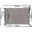 Radiateur, refroidissement du moteur VAN WEZEL 82012716 - Visuel 1